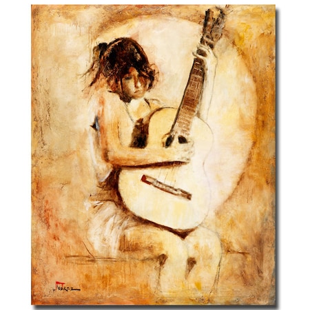 Joarez 'Soft Guitar' Canvas Art,18x24